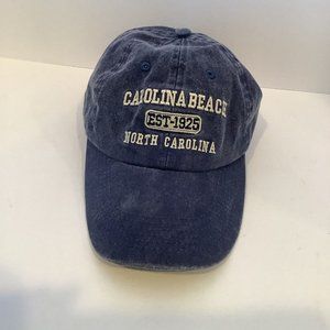 Carolina Beach North Carolina Blue Baseball Cap Hat Cotton Adjustable Backstrap